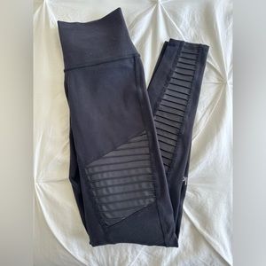 Alo Yoga Black Moto Leggings